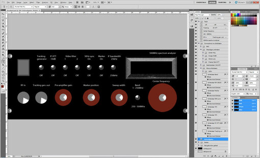 Frontje Photoshop 2.jpg (80.56 KiB) 90865 keer bekeken Ontwerp maken in Photoshop. Maatvast en ideaal voor wat betreft uitlijning en dergelijke. De kleur rood wordt straks niet afgedrukt. Dat zijn de knoppen ivm de maatvoering.