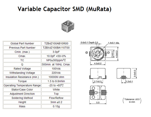 Murata SMD Trimmer